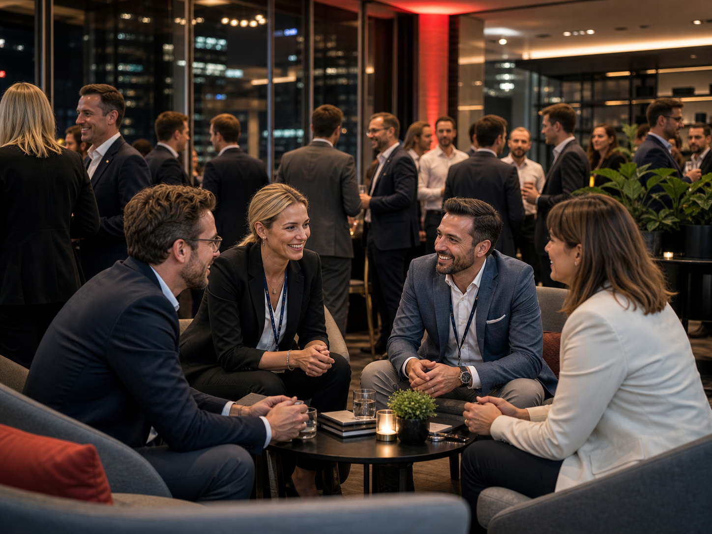 Live-Meetup mit Unternehmern